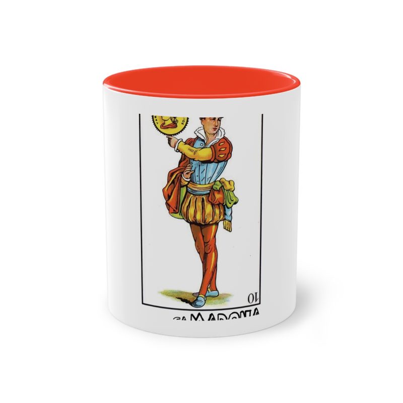 Taza bicolor - Rojo - Camiseta «Sa Madona» Truc