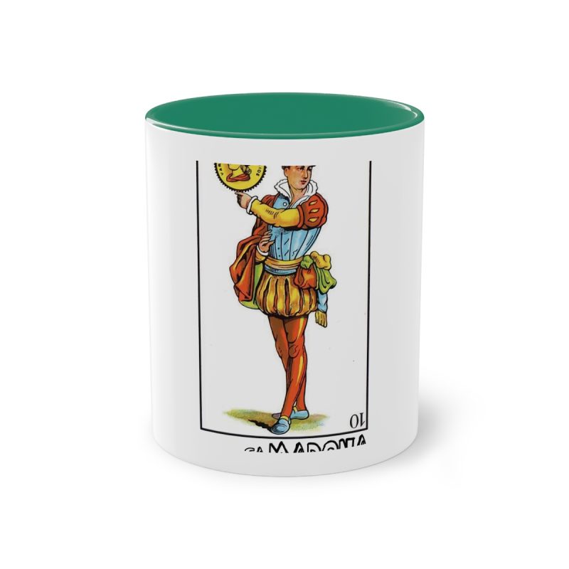 Taza bicolor - Verde oscuro - Camiseta «Sa Madona» Truc
