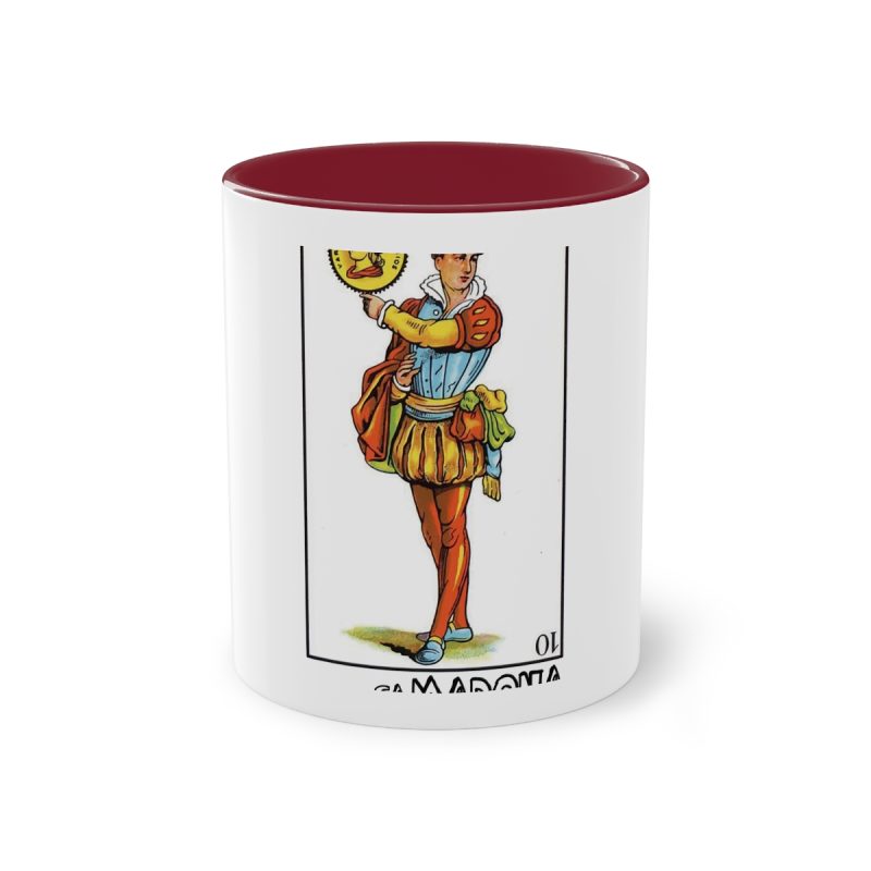 Taza bicolor - Granate - Camiseta «Sa Madona» Truc
