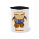Taza bicolor - Negro - Camiseta «L’amo» pages Taza bicolor - Negro - Camiseta «L’amo» pages