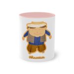 Taza bicolor - Rosa - Camiseta «L’amo» pages Taza bicolor - Rosa - Camiseta «L’amo» pages