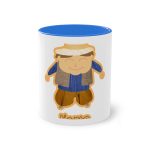 Taza bicolor - Azul Cambridge - Camiseta «L’amo» pages Taza bicolor - Azul Cambridge - Camiseta «L’amo» pages