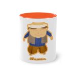 Taza bicolor - Naranja - Camiseta «L’amo» pages Taza bicolor - Naranja - Camiseta «L’amo» pages