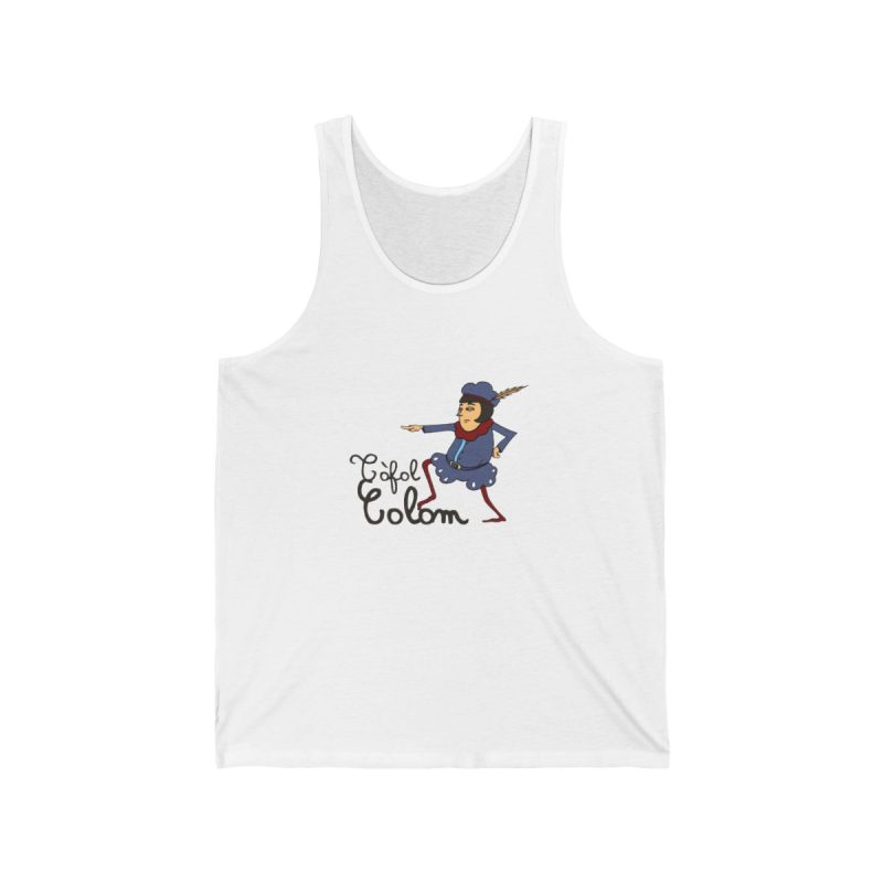 Camiseta de tirantes - Blanco - Camiseta Tòfol Colom Camiseta de tirantes - Blanco - Camiseta Tòfol Colom
