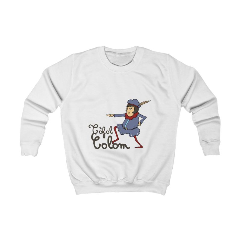 Sudadera infantil - Blanco artico - Camiseta Tòfol Colom Sudadera infantil - Blanco artico - Camiseta Tòfol Colom