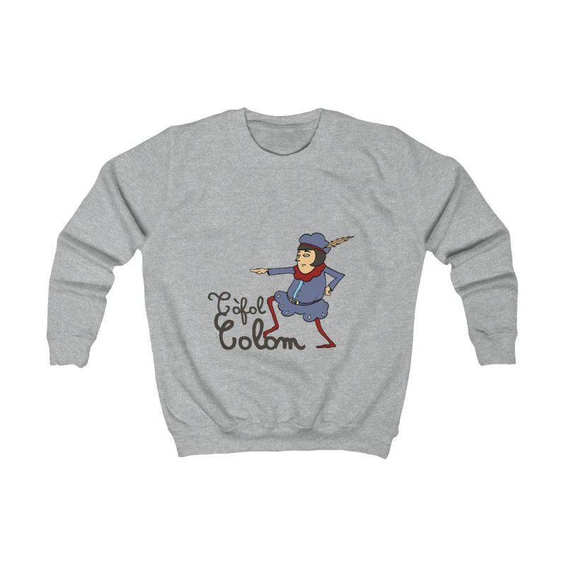 Sudadera infantil - Gris jaspeado claro - Camiseta Tòfol Colom