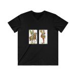 Camiseta hombre entallada cuello de pico - Negro - L’Amo, Sa Madona y el truc Camiseta hombre entallada cuello de pico - Negro - L’Amo, Sa Madona y el truc