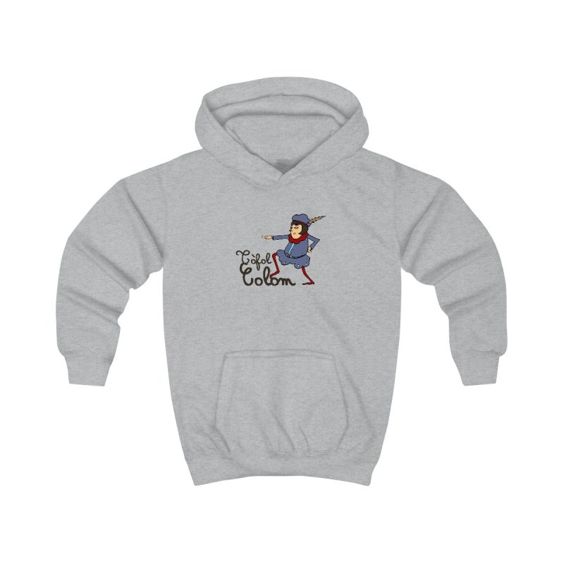 Sudadera con capucha infantil - Gris jaspeado claro - Camiseta Tòfol Colom