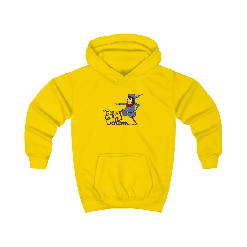 Sudadera con capucha infantil - Amarillo sol - Camiseta Tòfol Colom