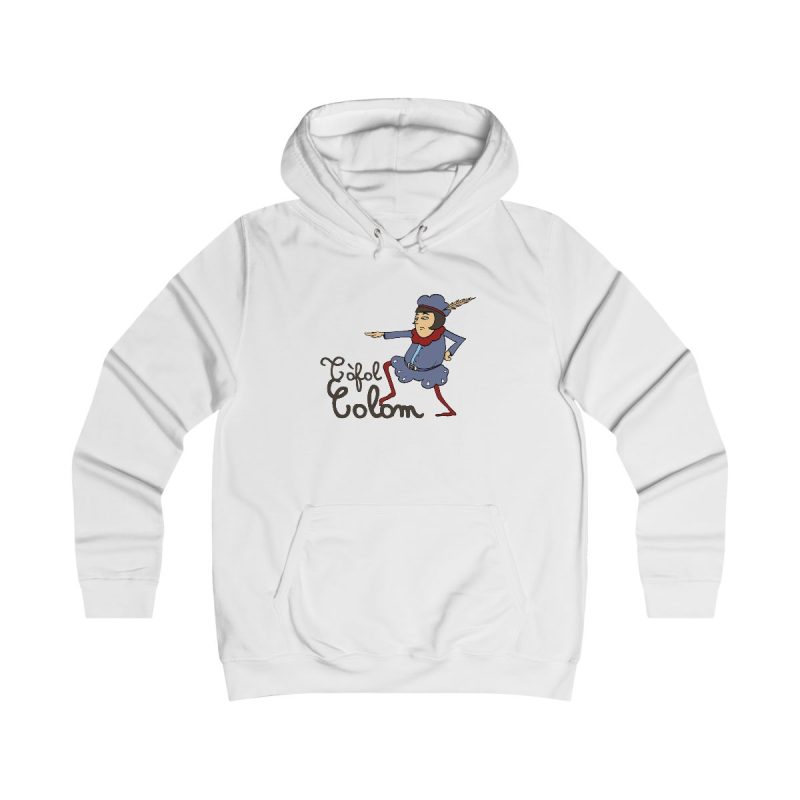 Sudadera universitaria mujer - Blanco artico - Camiseta Tòfol Colom Sudadera universitaria mujer - Blanco artico - Camiseta Tòfol Colom