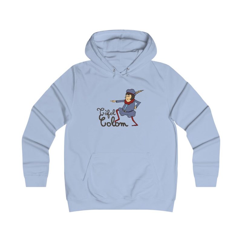 Sudadera universitaria mujer - Azul cielo - Camiseta Tòfol Colom