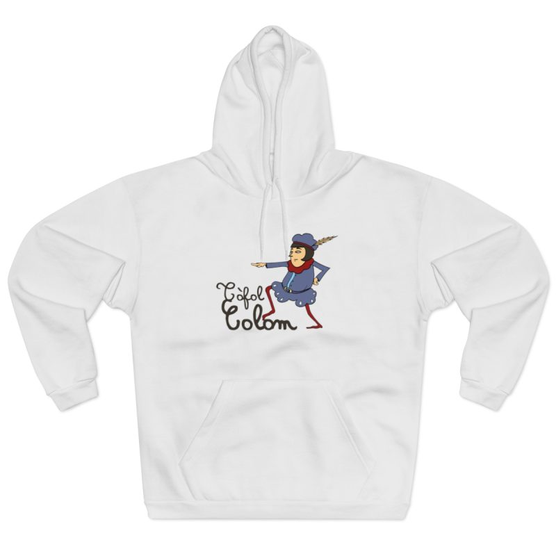 Sudadera con capucha cerrada - Blanco - Camiseta Tòfol Colom