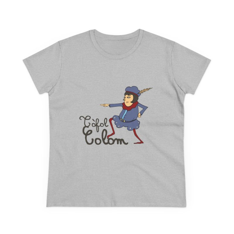 Camiseta mujer algodon medio - Gris deportivo - Camiseta Tòfol Colom