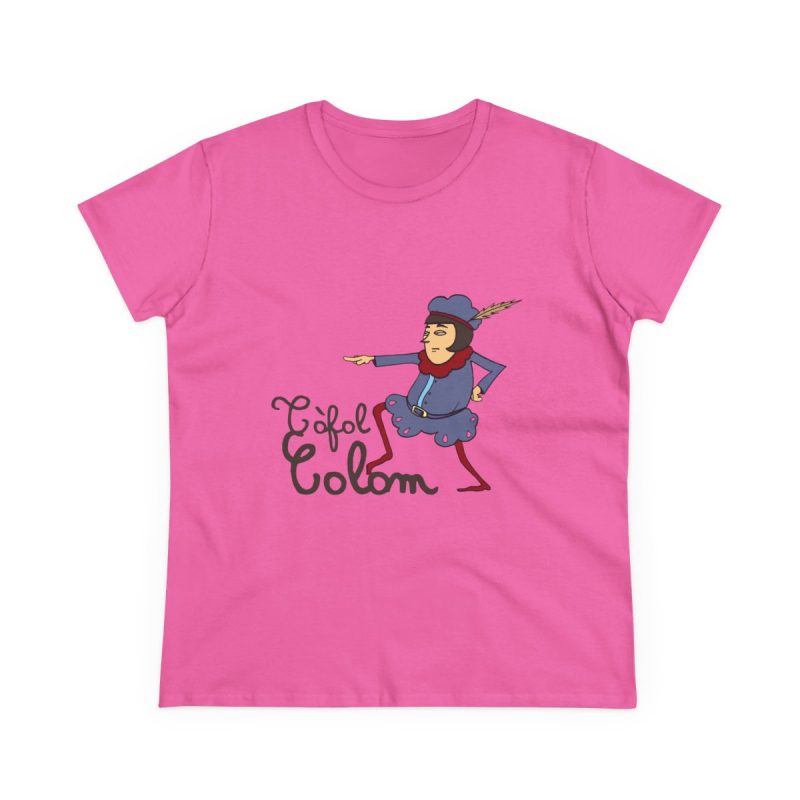 Camiseta mujer algodon medio - Rosa azalea - Camiseta Tòfol Colom