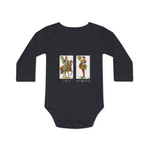 Body bebe manga larga organico - Negro - L’Amo, Sa Madona y el truc