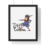 Poster enmarcado vertical - Negro - Camiseta Tòfol Colom
