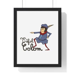 Poster enmarcado vertical - Negro - Camiseta Tòfol Colom