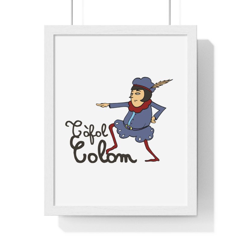 Poster enmarcado vertical - Blanco - Camiseta Tòfol Colom
