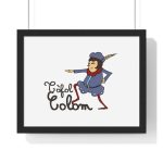 Poster enmarcado horizontal - Negro - Camiseta Tòfol Colom