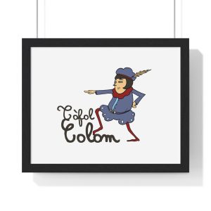 Poster enmarcado horizontal - Negro - Camiseta Tòfol Colom