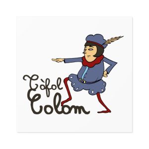 Pegatinas laminadas cuadradas - Camiseta Tòfol Colom