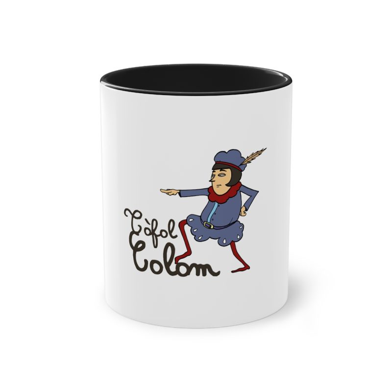 Taza bicolor - Negro - Camiseta Tòfol Colom Taza bicolor - Negro - Camiseta Tòfol Colom