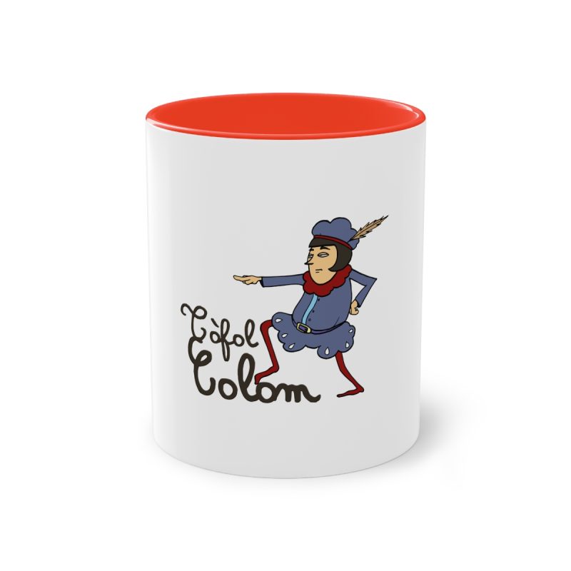 Taza bicolor - Rojo - Camiseta Tòfol Colom