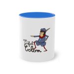 Taza bicolor - Azul Cambridge - Camiseta Tòfol Colom Taza bicolor - Azul Cambridge - Camiseta Tòfol Colom