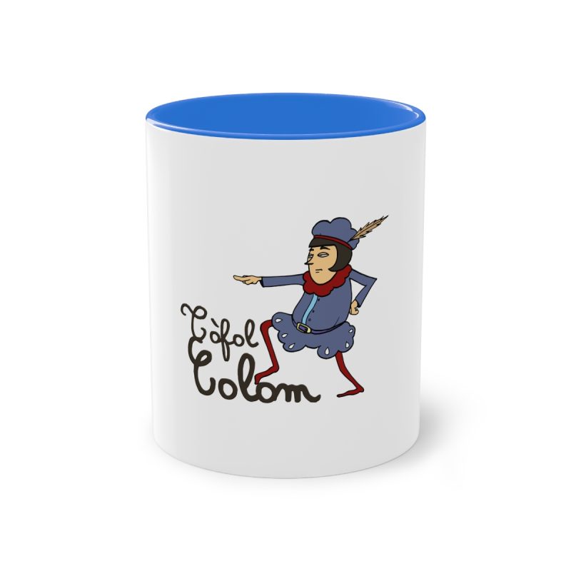 Taza bicolor - Azul Cambridge - Camiseta Tòfol Colom