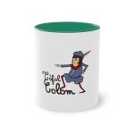 Taza bicolor - Verde oscuro - Camiseta Tòfol Colom Taza bicolor - Verde oscuro - Camiseta Tòfol Colom