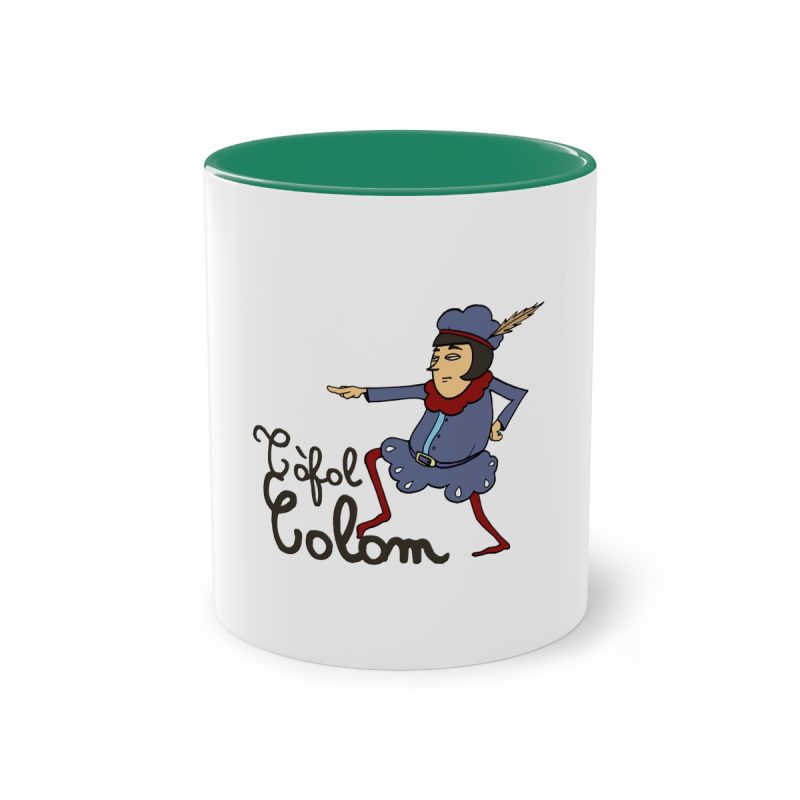 Taza bicolor - Verde oscuro - Camiseta Tòfol Colom