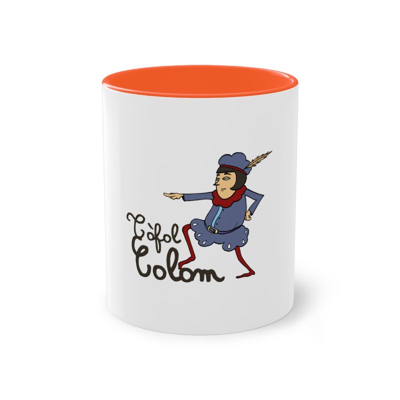 Taza bicolor - Naranja - Camiseta Tòfol Colom