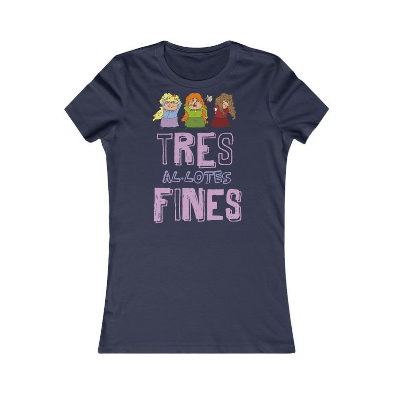 Camiseta mujer Favorite - Azul marino - Camiseta «Tres al·lotes fines»
