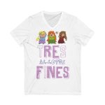 Camiseta cuello de pico - Blanco - Camiseta «Tres al·lotes fines»