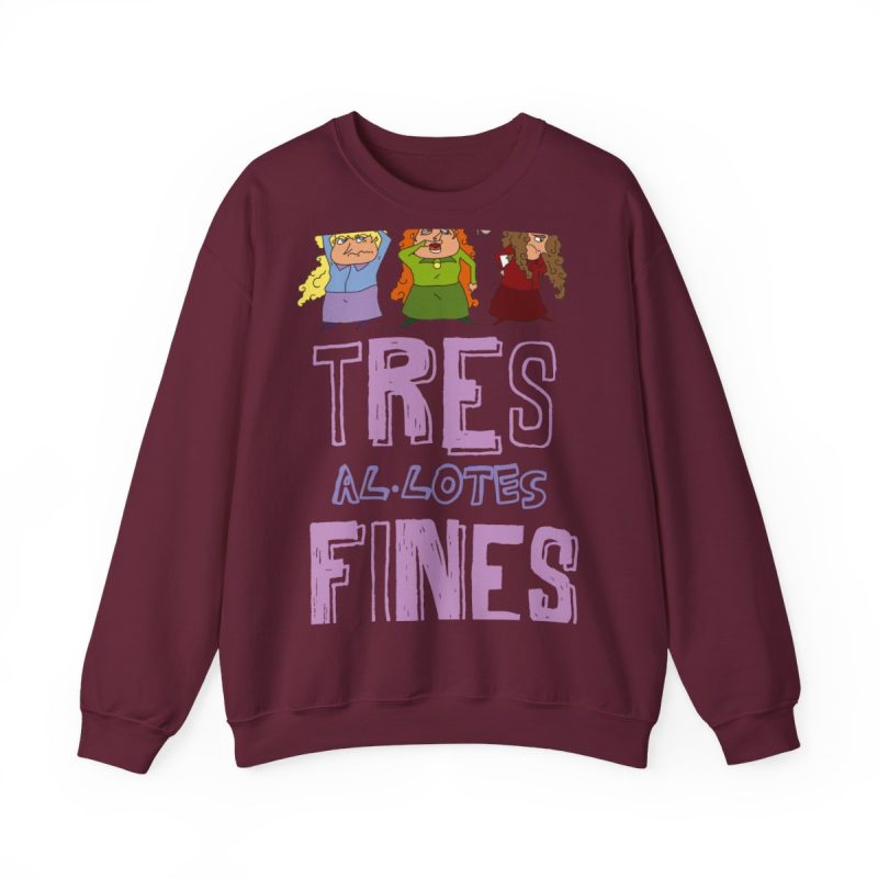 Sudadera cuello redondo - Granate - Camiseta «Tres al·lotes fines»