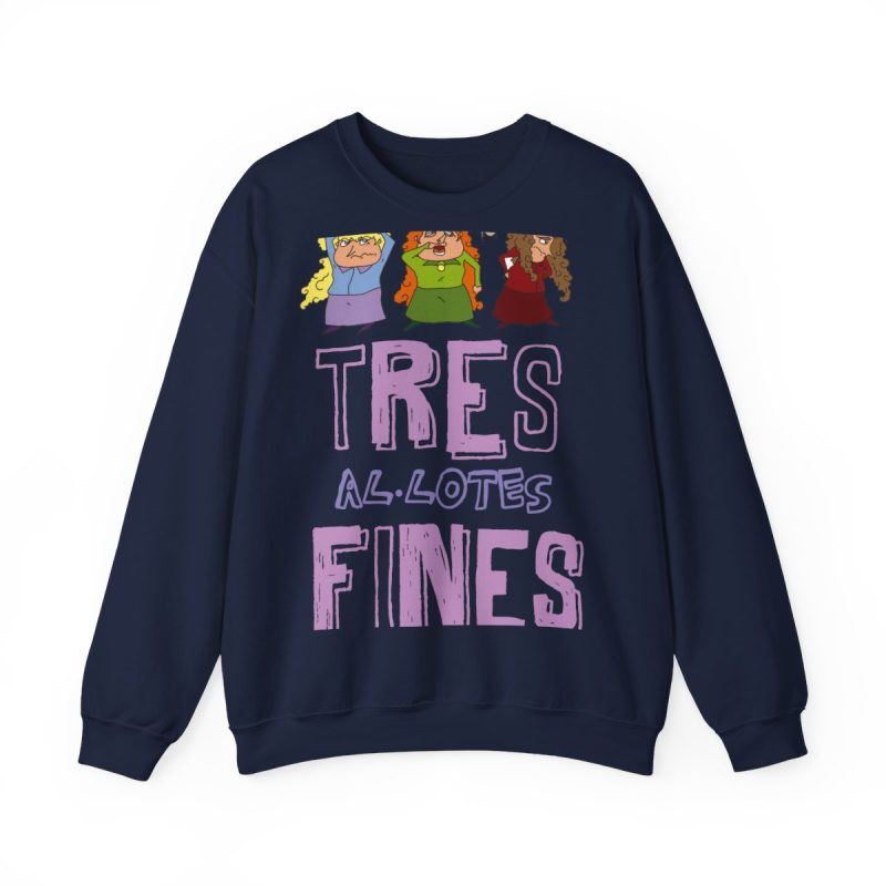 Sudadera cuello redondo - Azul marino - Camiseta «Tres al·lotes fines»