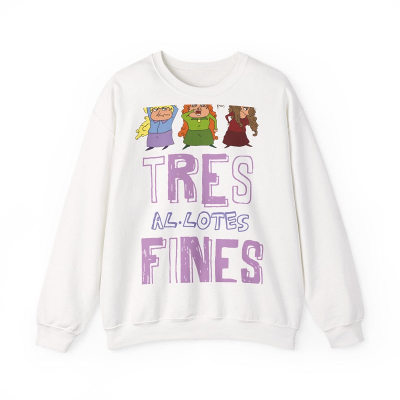 Sudadera cuello redondo - Blanco - Camiseta «Tres al·lotes fines»