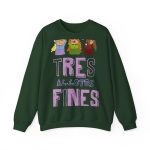 Sudadera cuello redondo - Verde bosque - Camiseta «Tres al·lotes fines» Sudadera cuello redondo - Verde bosque - Camiseta «Tres al·lotes fines»