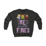 Sudadera infantil - Negro azabache - Camiseta «Tres al·lotes fines» Sudadera infantil - Negro azabache - Camiseta «Tres al·lotes fines»