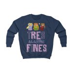 Sudadera infantil - Azul marino Oxford - Camiseta «Tres al·lotes fines» Sudadera infantil - Azul marino Oxford - Camiseta «Tres al·lotes fines»