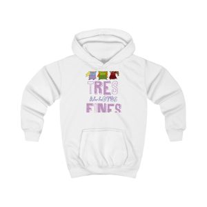 Sudadera con capucha infantil - Blanco artico - Camiseta «Tres al·lotes fines»