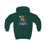 Sudadera con capucha infantil - Verde botella - Camiseta «Tres al·lotes fines» Sudadera con capucha infantil - Verde botella - Camiseta «Tres al·lotes fines»