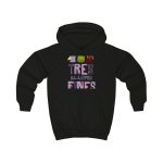 Sudadera con capucha infantil - Negro azabache - Camiseta «Tres al·lotes fines» Sudadera con capucha infantil - Negro azabache - Camiseta «Tres al·lotes fines»