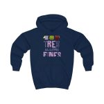Sudadera con capucha infantil - Azul marino Oxford - Camiseta «Tres al·lotes fines» Sudadera con capucha infantil - Azul marino Oxford - Camiseta «Tres al·lotes fines»
