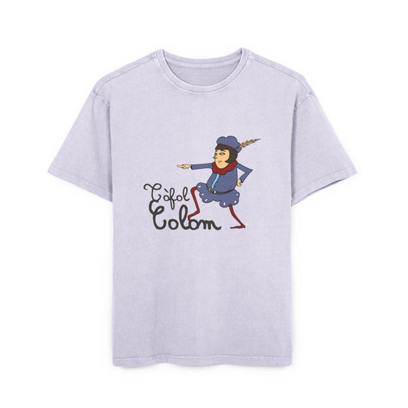Camiseta oversize lavado acido - Lila suave - Camiseta Tòfol Colom