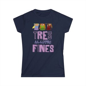 Camiseta mujer Softstyle - Azul marino - Camiseta «Tres al·lotes fines»