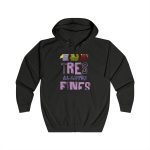 Sudadera con capucha y cremallera - Negro azabache - Camiseta «Tres al·lotes fines» Sudadera con capucha y cremallera - Negro azabache - Camiseta «Tres al·lotes fines»