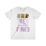 Camiseta hombre entallada cuello de pico - Blanco - Camiseta «Tres al·lotes fines»