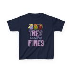 Camiseta infantil algodon grueso - Azul marino - Camiseta «Tres al·lotes fines»