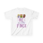 Camiseta infantil algodon grueso - Blanco - Camiseta «Tres al·lotes fines»